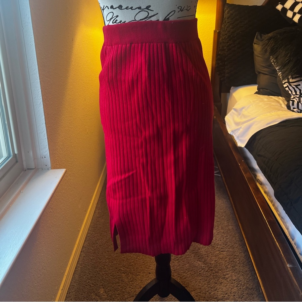 Red Pencil Skirt